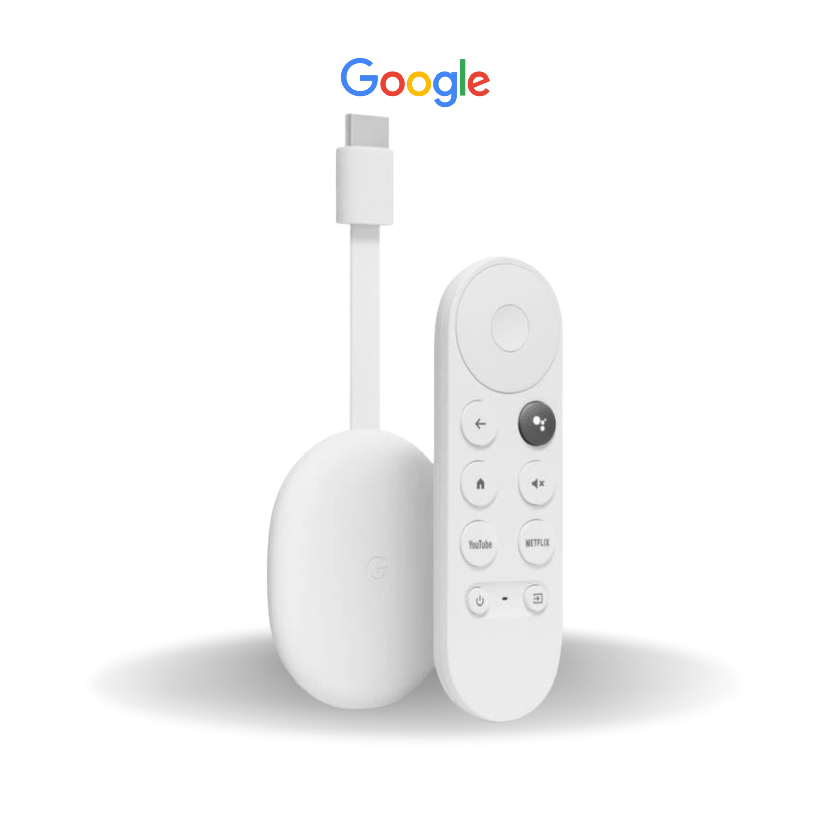 Google CHROMECAST with Google TV REMOTE 4K 60fps HDR Streaming Snow *NEW IN  BOX*