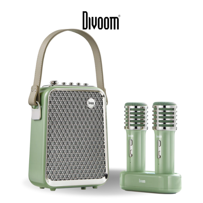 Divoom Songbird-HQ 2 Portable Karaoke Bluetooth Speaker | Green