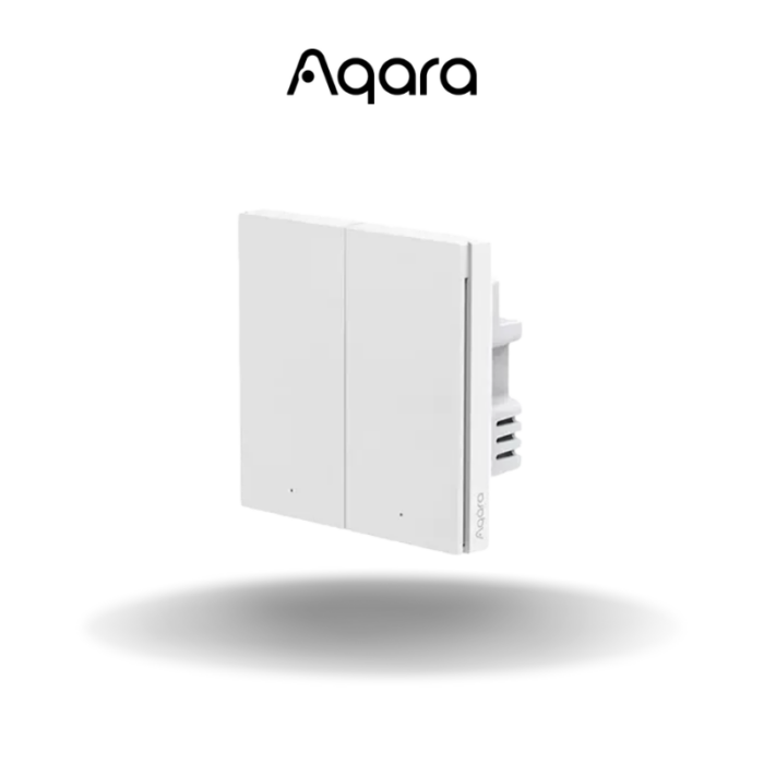 Aqara H1 Smart Wall Switch with Neutral | Double Rocker White