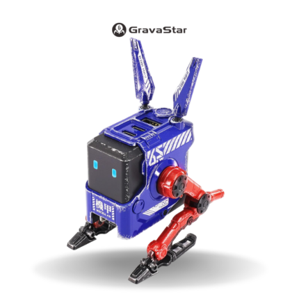 GravaStar Alpha65 GaN 65W Wall Charger - War Damaged Blaze Blue