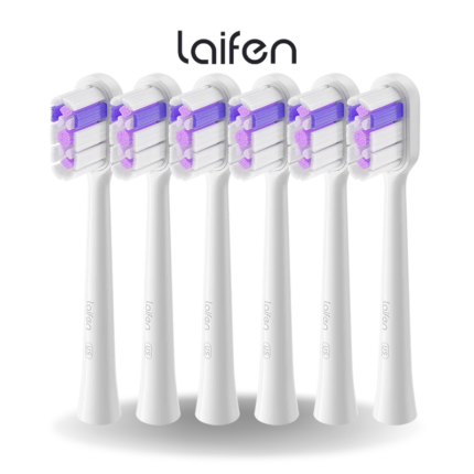 Laifen Wave Brush Heads Replacement | ABS Ultra Whitening 6 Pack