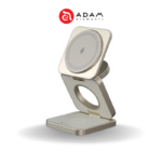 ADAM elements Mag 3 Pro Qi2 3-in-1 Foldable Travel Charging Station – Titanium