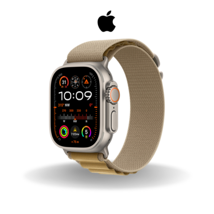 Apple Watch Ultra 2 GPS + Cellular 49mm Natural Titanium Case with Tan Alpine Loop