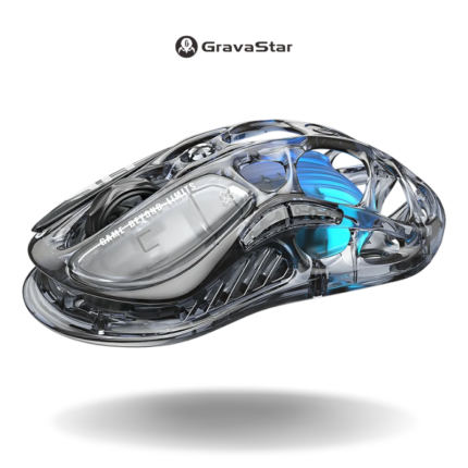 GravaStar Mercury M2 Gaming Mouse - Transparent Black