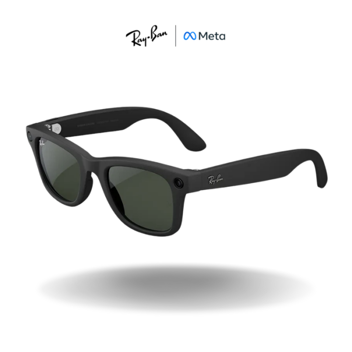 Ray-Ban Meta Wayfarer | Matte Black Clear to Graphite Green Transitions® Lens