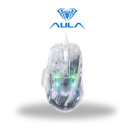 AULA S80 Wired Gaming Mouse - Transparent
