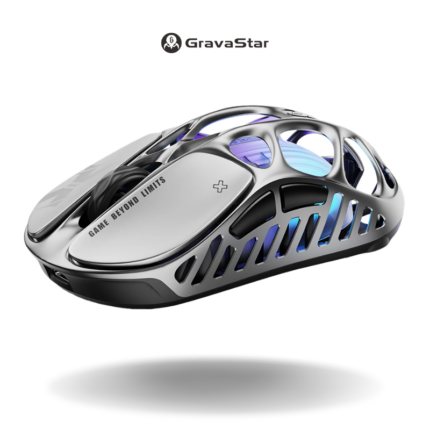 GravaStar Mercury X Wireless Gaming Mouse - Interstellar Silver