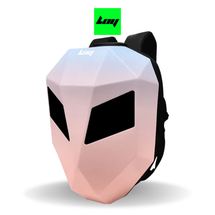 LOY StarkGaze LED Knight Backpack | Ice Blue Pink