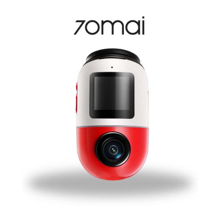 70mai Omni X800 360° 4K Dashcam - Red & White