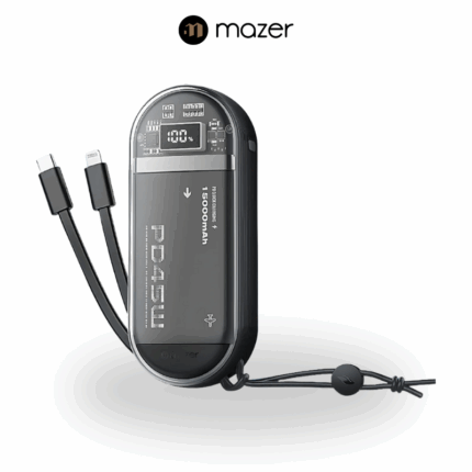 Mazer PowerCharge Link 1545 15000mAh PD45W Power Bank | Black