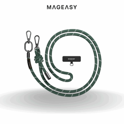 Mageasy 8.3mm Phone Lanyard  Strap + Strap Card | Alpine Green