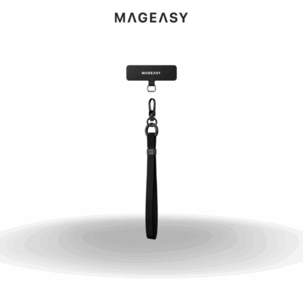 Mageasy 15mm Wrist Strap + Strap Card | Black