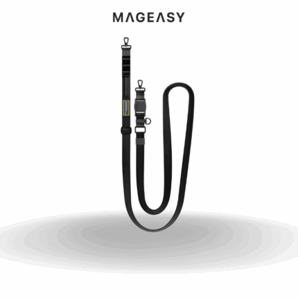 Mageasy 25mm FIDLOCK Utility Phone Lanyard Strap + Strap Card | Black
