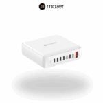 Mazer GaNPrestige V5 170W 8 in 1 Charging Hub | White