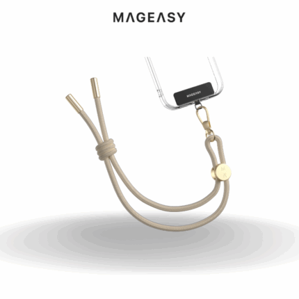 Mageasy 6mm Wrist Strap + Strap Card | Beige