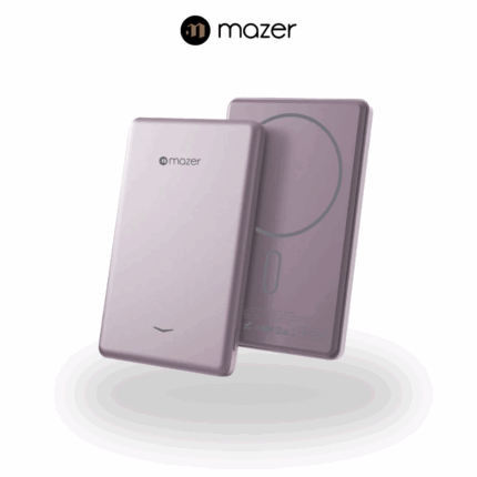 Mazer MagAir19 5000mAh Ultra Slim Magnetic Wireless Power Bank | Pink