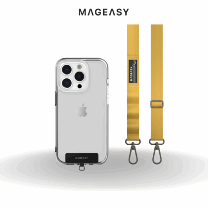 Mageasy 20mm Phone Lanyard Strap + Strap Card | Mustard Yellow
