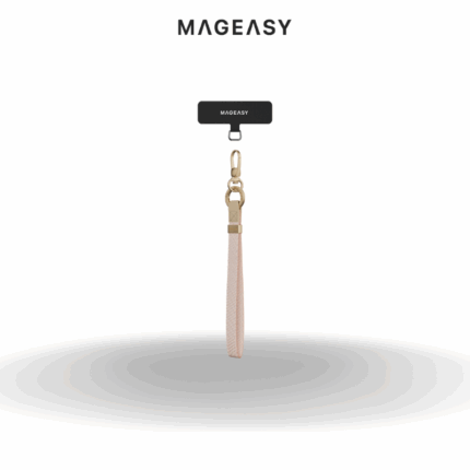 Mageasy 15mm Wrist Strap + Strap Card | Blossom Pink
