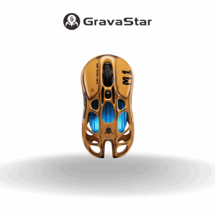 GravaStar Mercury M1 Pro Gaming Mouse - Battle Worn Yellow