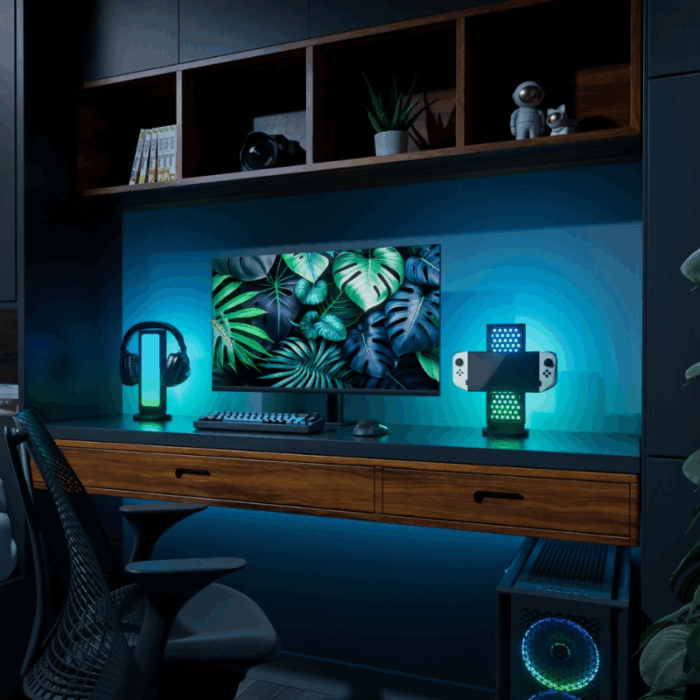 Nanoleaf Gaming Desk Dock Pegboard Lamp - Image 2