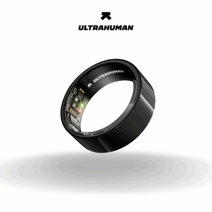 Ultrahuman Ring Air Smart Health Tracker | Aster Black Size 10